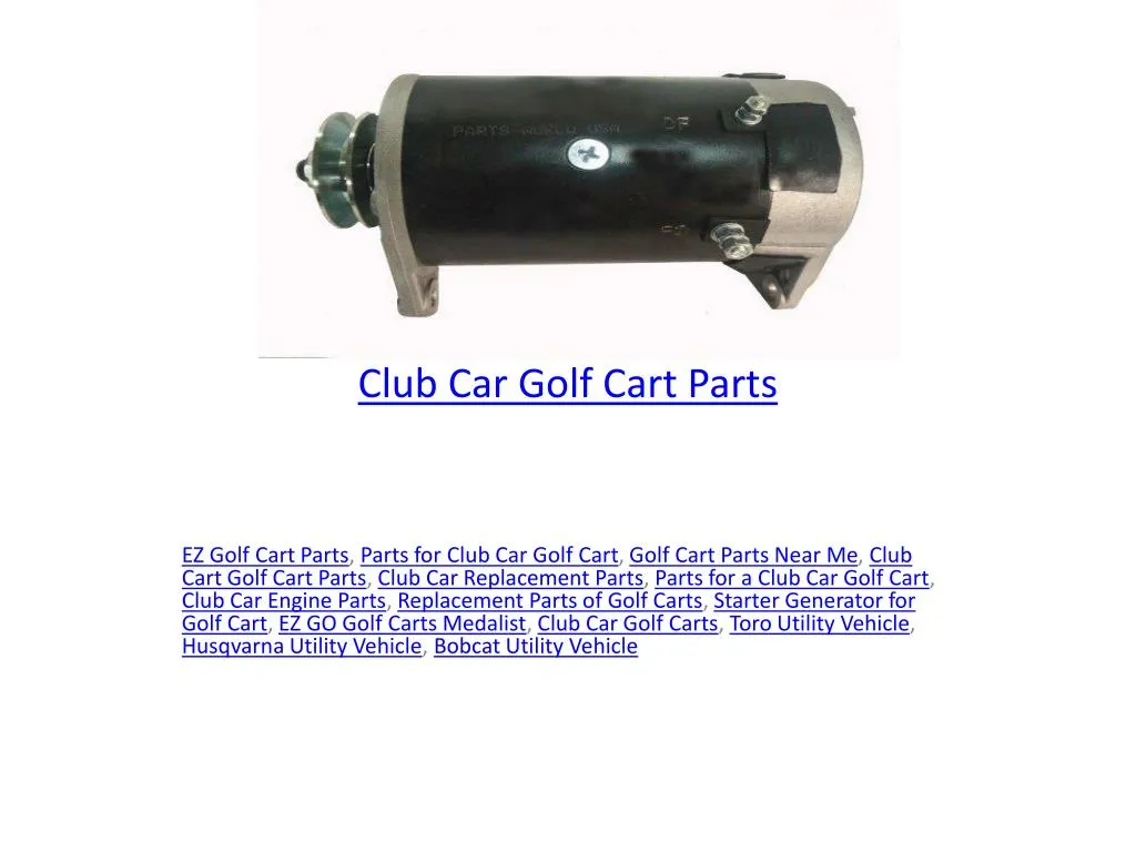 club car replacement parts