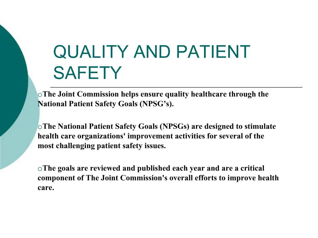 Ppt Quality And Patient Safety Powerpoint Presentation Free Download Id762587 1029