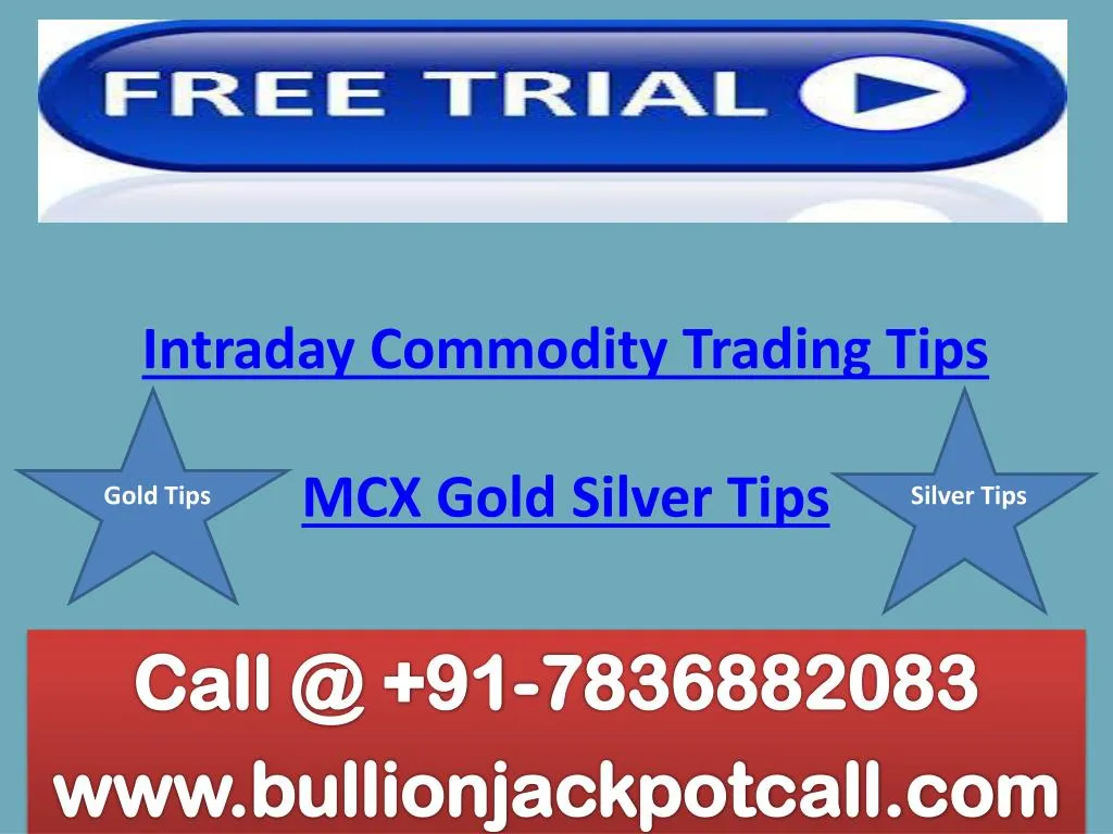 intraday commodity trading tips mcx gold silver tips n.