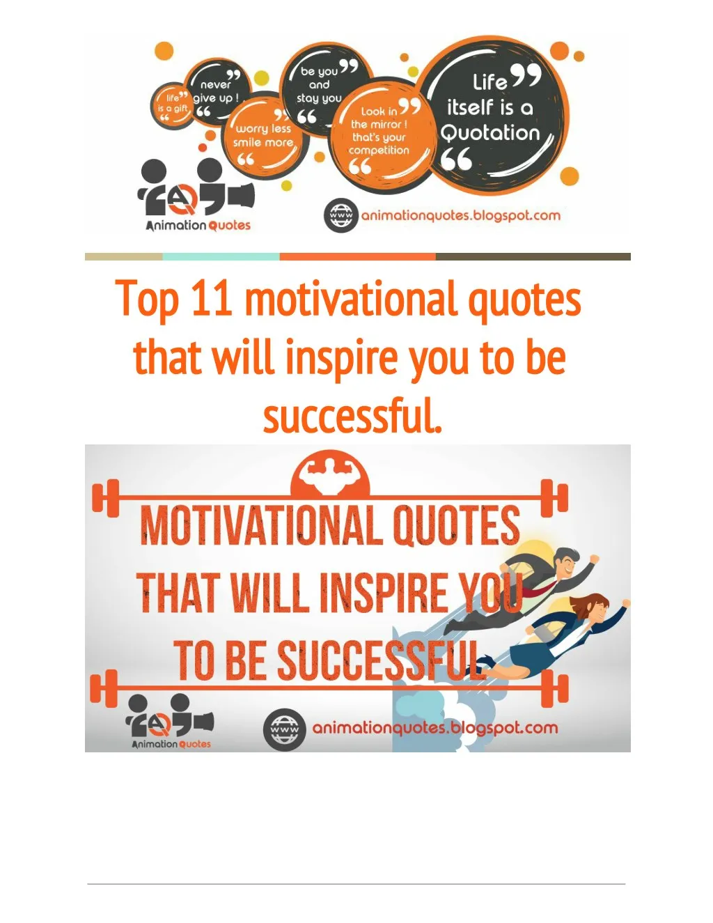 PPT - Top 11 Motivational Quotes That Will Inspire You to Be Successful