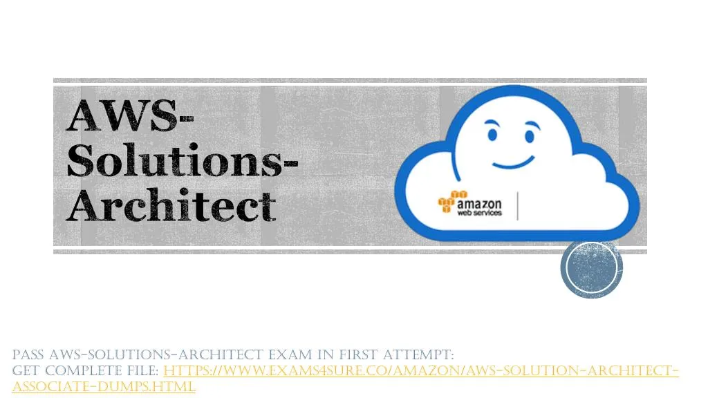 aws solution architect associate dumps pdf free