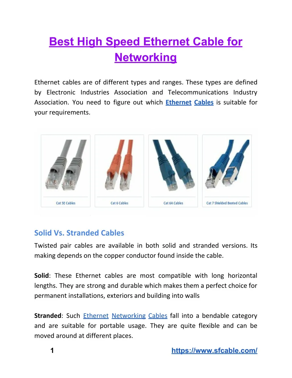 PPT - Best High Speed Ethernet Cable for Networking PowerPoint ...