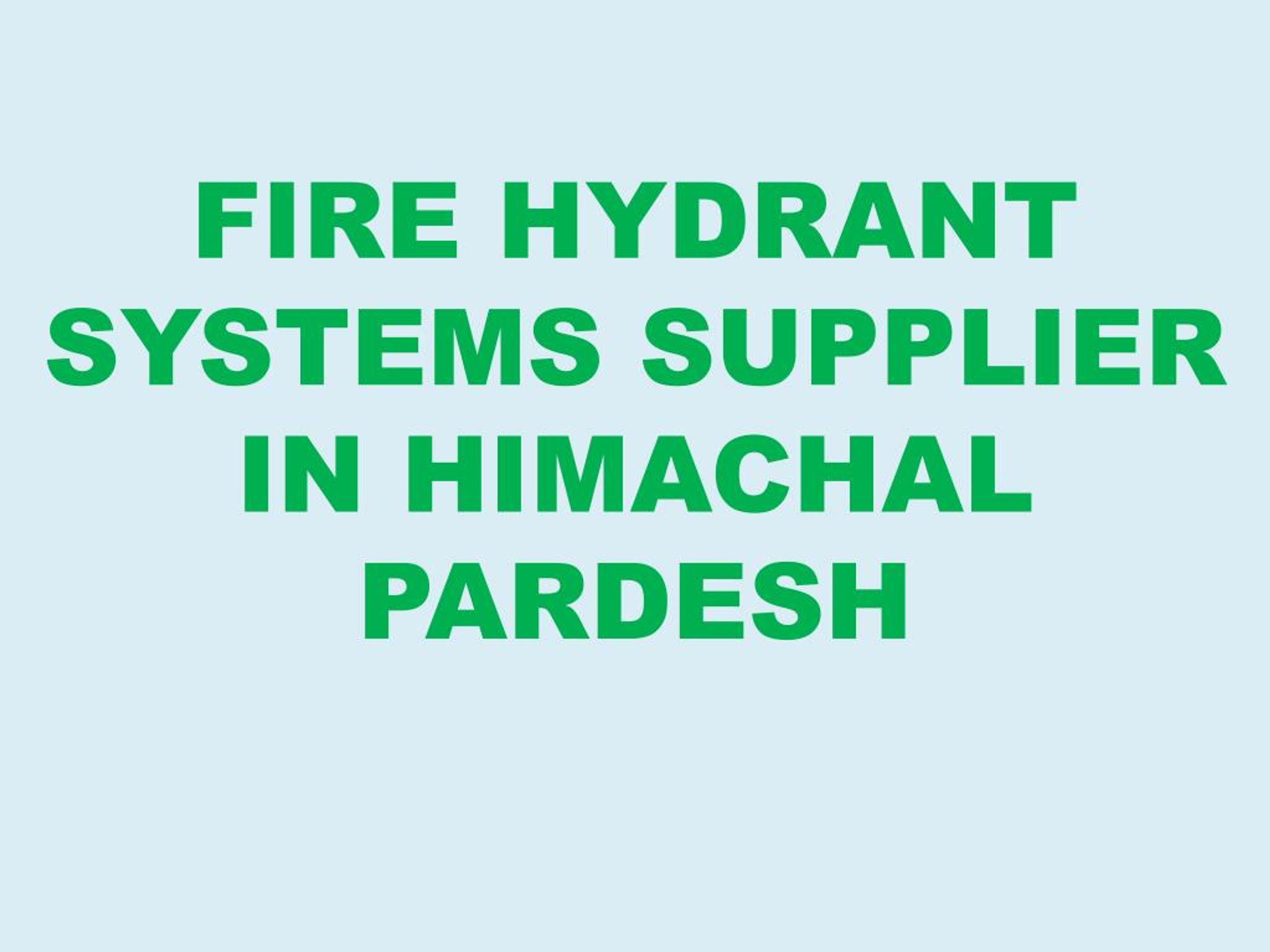 Fire Hydrant System at best price in Thane by FP Dessin Engineering &  Consultancy Services LLP | ID: 21645537855