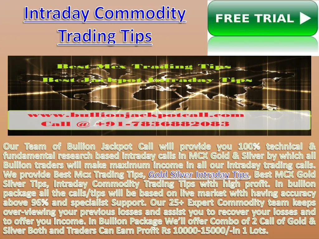 intraday commodity trading tips n.