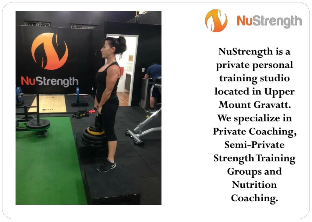 nustrength is a private personal training studio n.