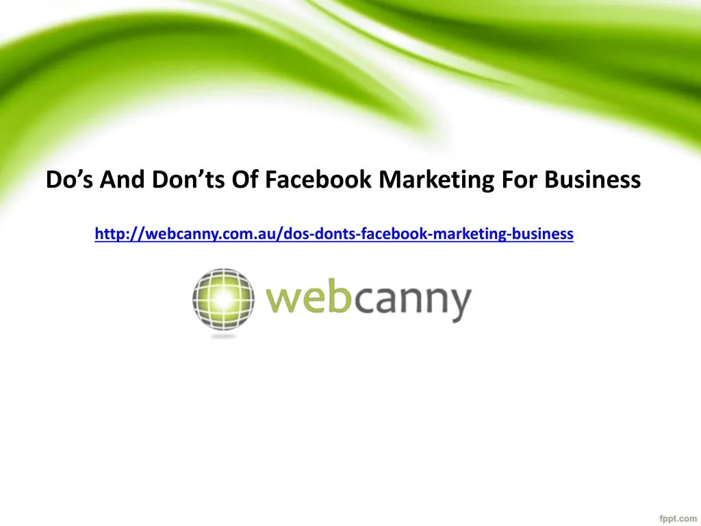 do s and don ts of facebook marketing for business n.