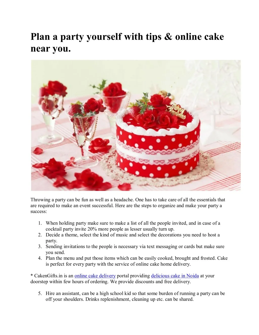 plan a party yourself with tips online cake near n.