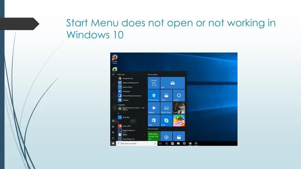 windows button and start menu not working windows 10