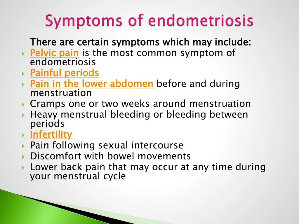 symptom of endometriosis