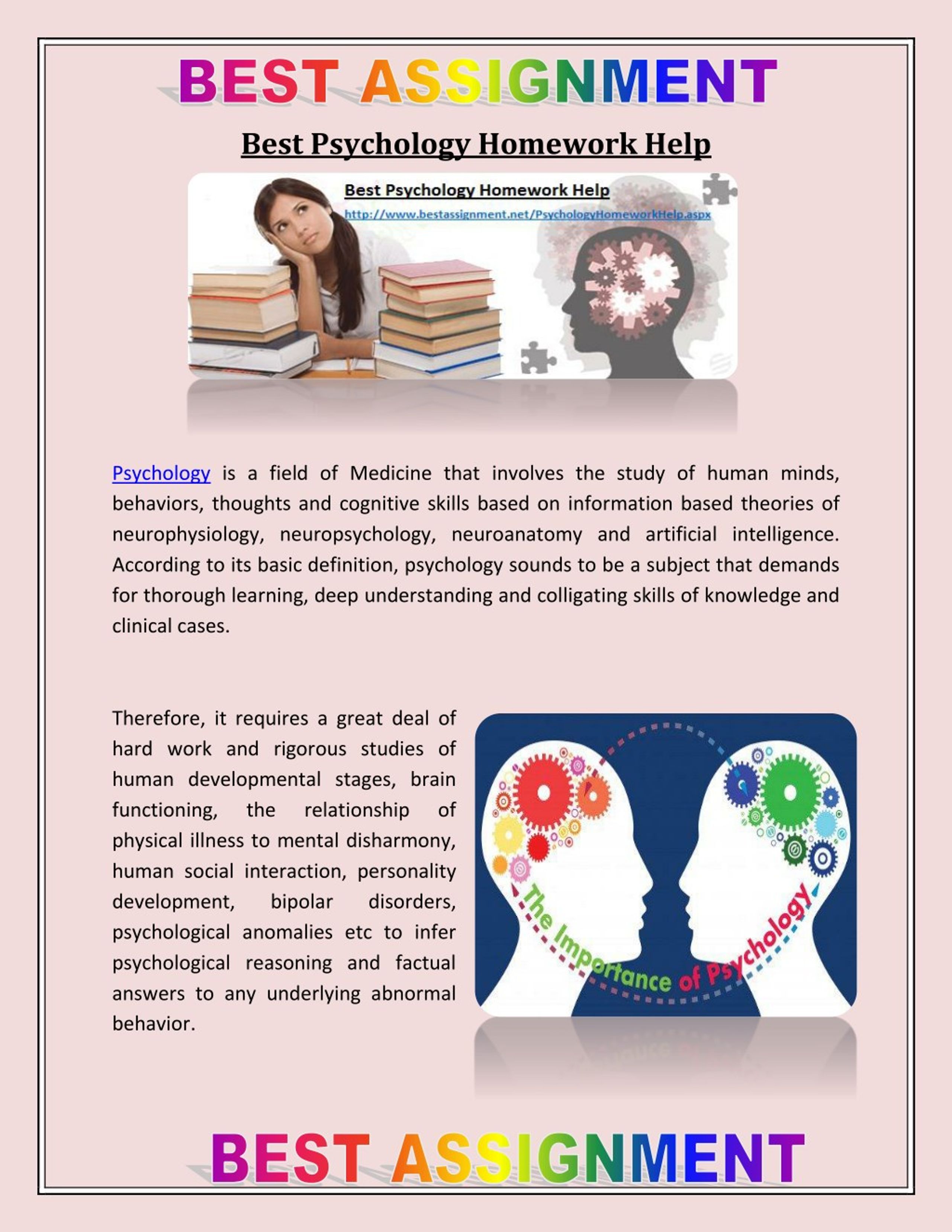 help with psychology homework free