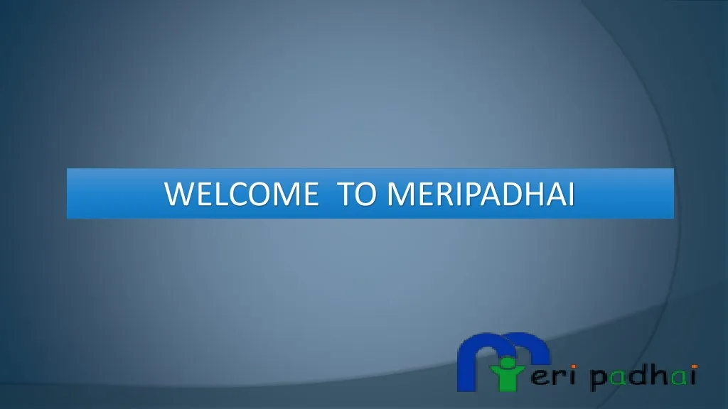 welcome to meripadhai n.