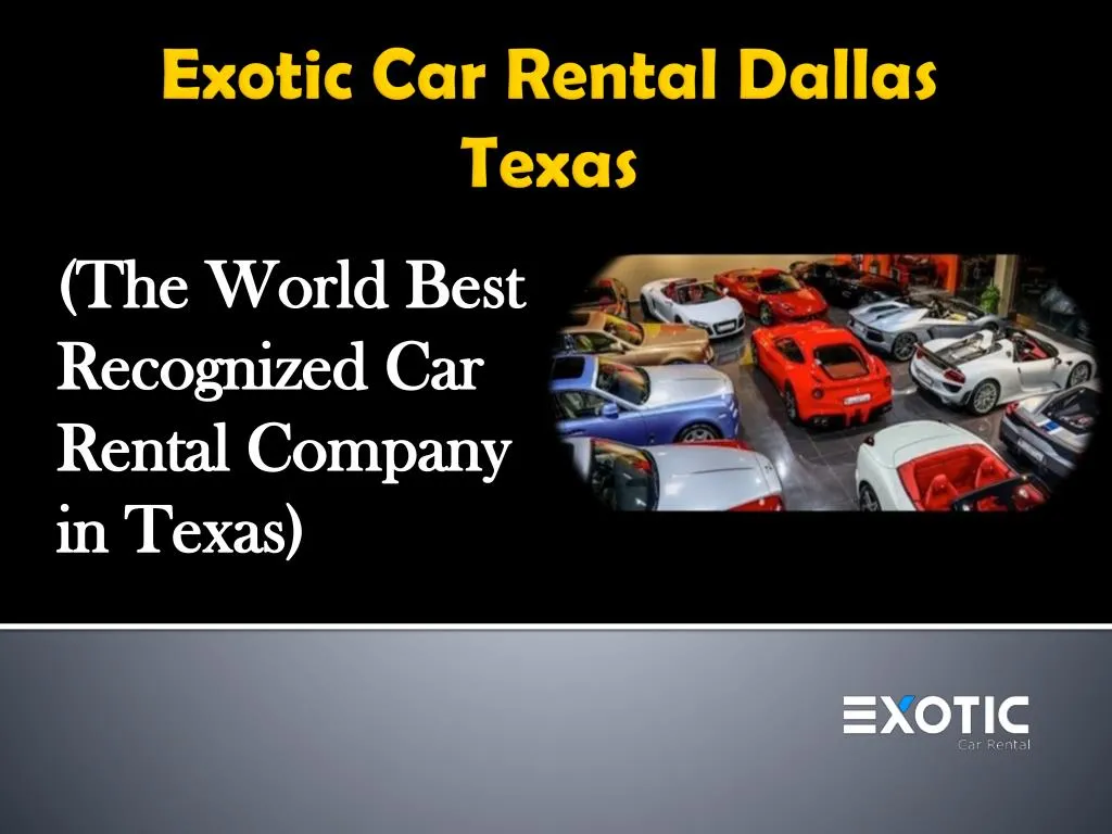 the world best recognized car rental company in texas n.