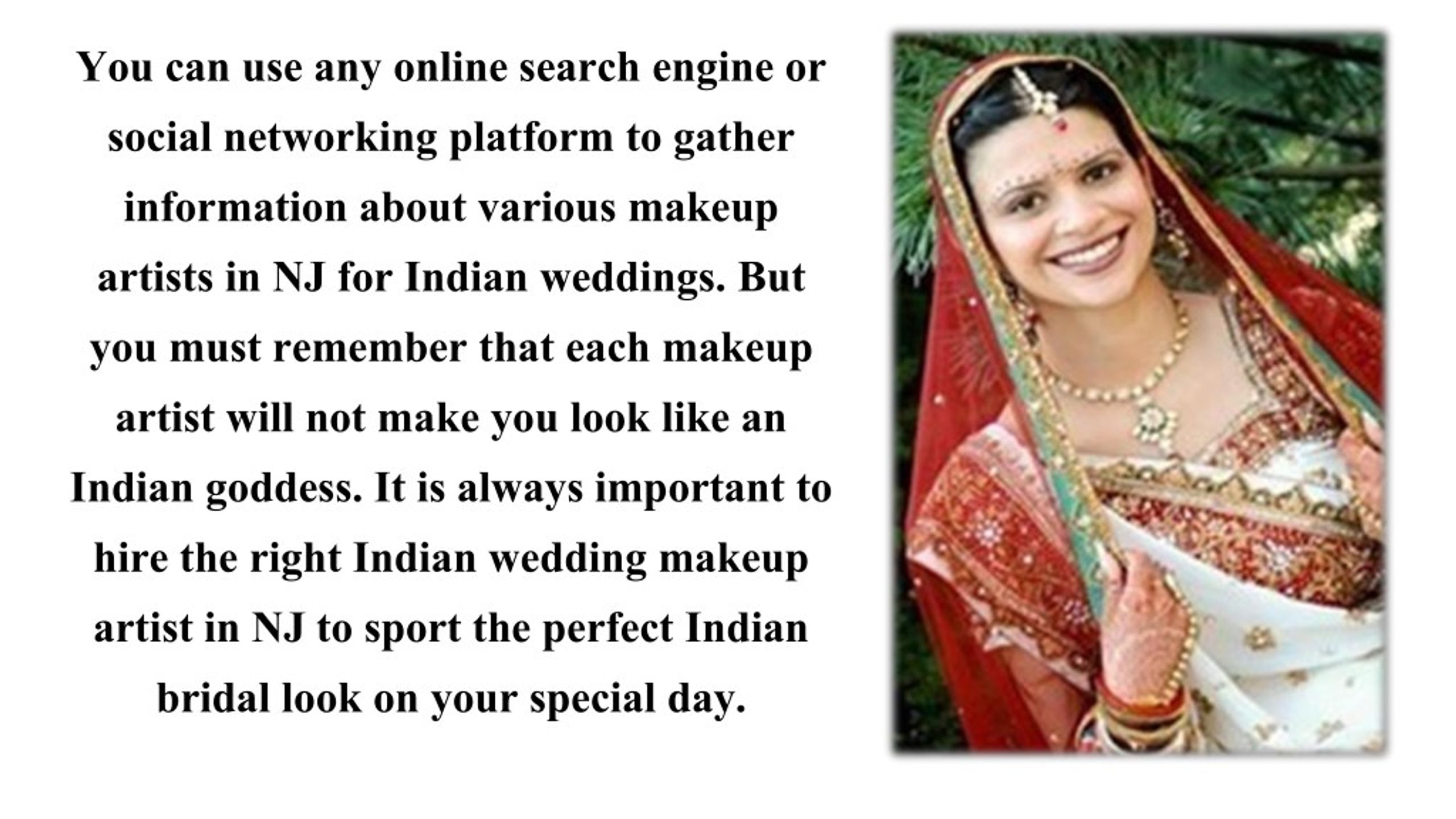 Ppt How To Find The Right Indian Wedding Makeup Artist In New