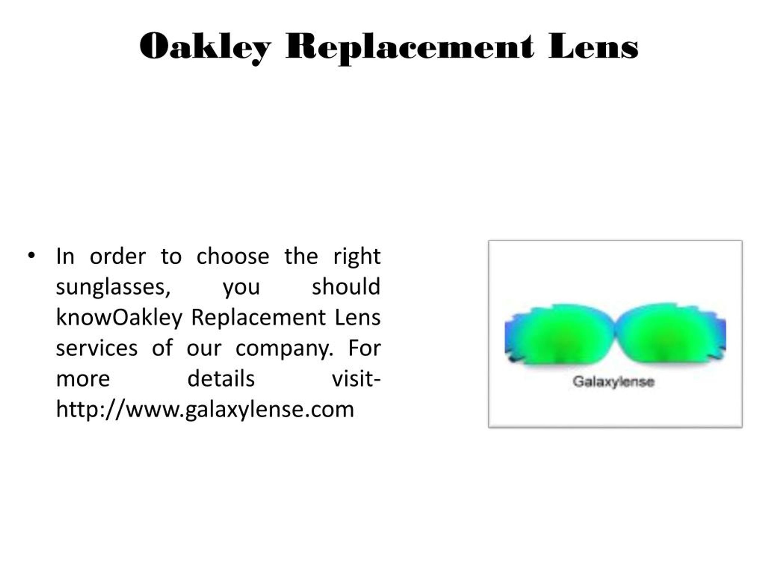 Ppt Oakley Replacement Lens Powerpoint Presentation Free Download Id7635324 