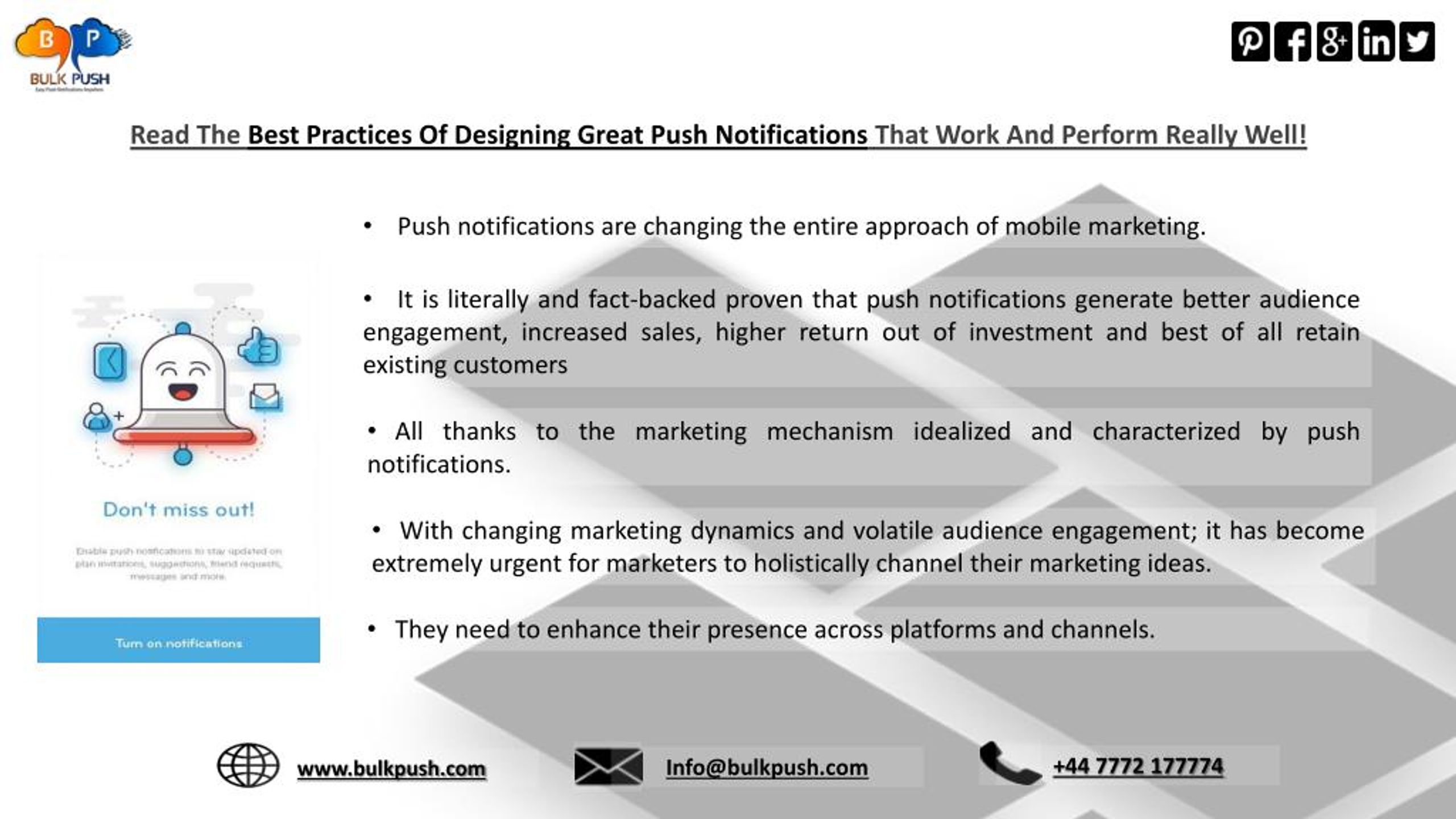 PPT - Best Push Notifications practices for Mobile Marketers PowerPoint ...