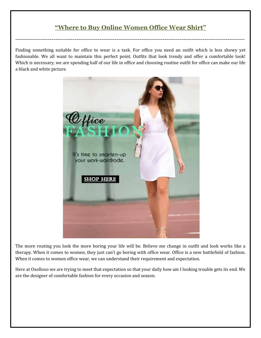 Ppt Where To Online Women Office Wear Shirt Point Where To Online Women Office Wear