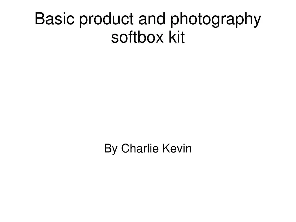 basic product and photography softbox kit n.