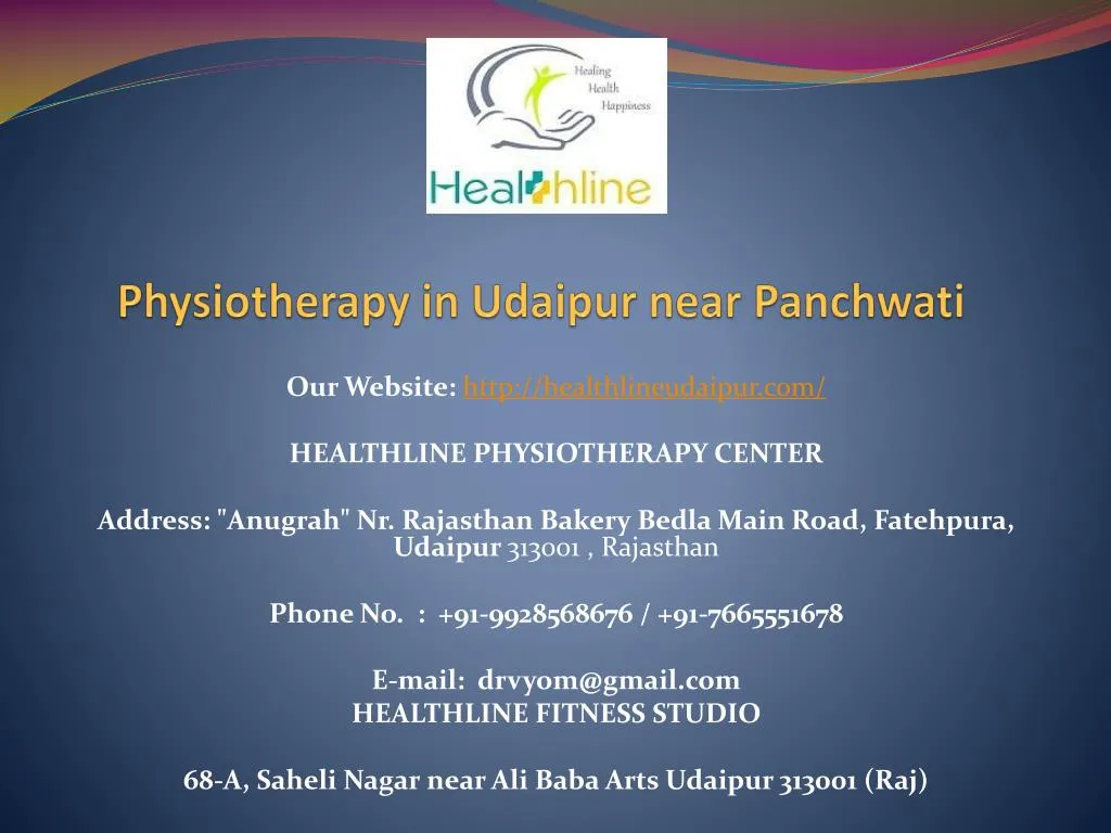physiotherapy in udaipur near panchwati n.