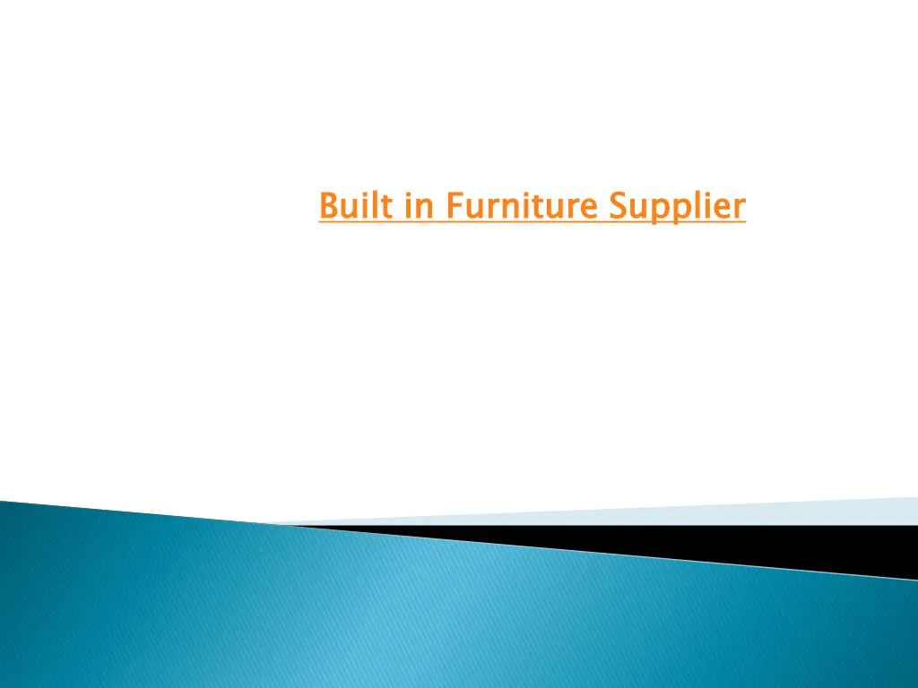 built in furniture supplier n.