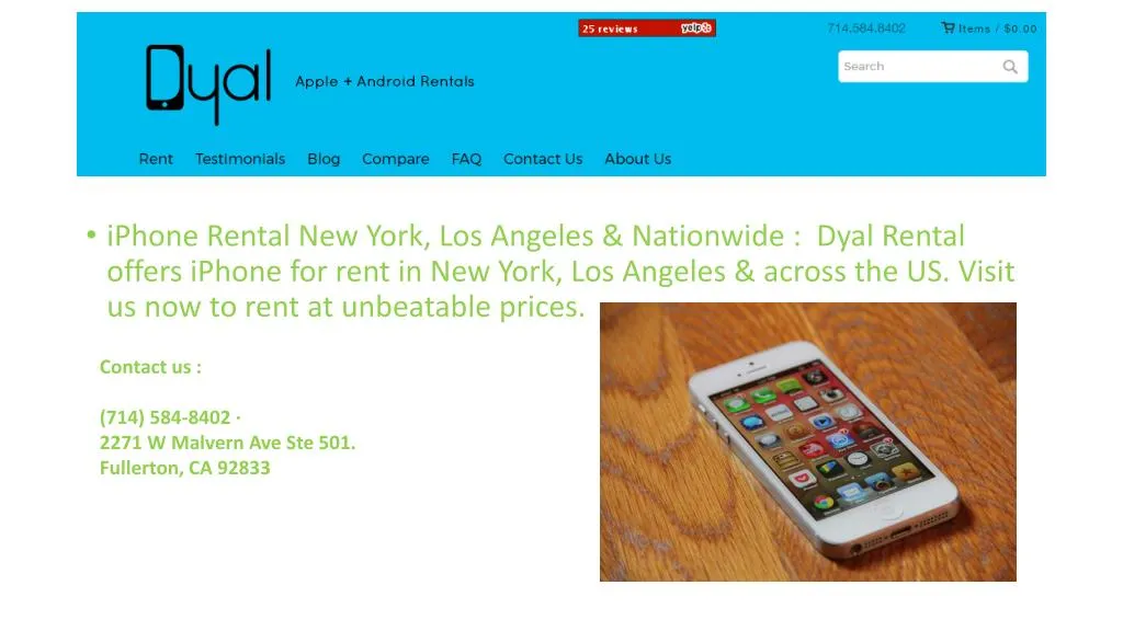 iphone rental new york los angeles nationwide n.