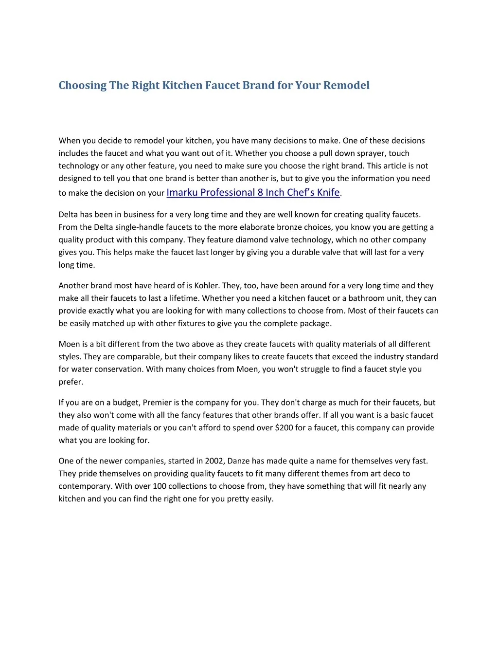 choosing the right kitchen faucet brand for your n.