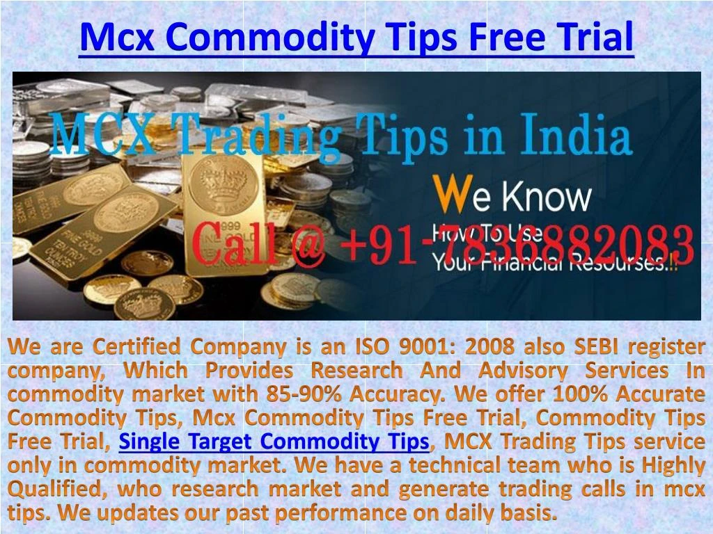 Mcx Commodity Eod Charts Free