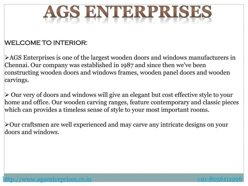 Ppt Wooden Doors In Chennai Powerpoint Presentation Free