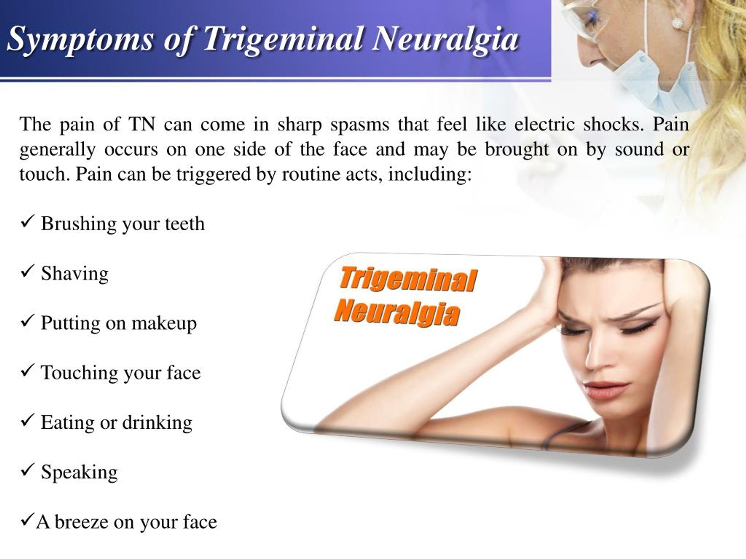 PPT Trigeminal Neuralgia Causes, Symptoms, Prevention and Treatment