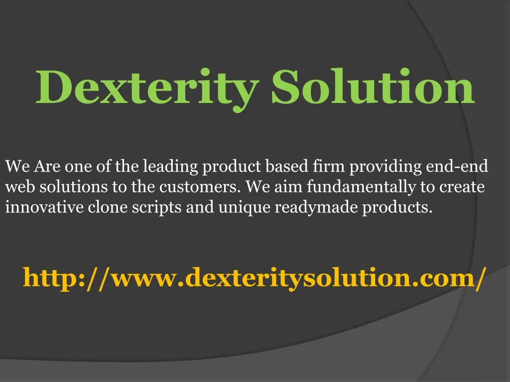 dexterity solution n.