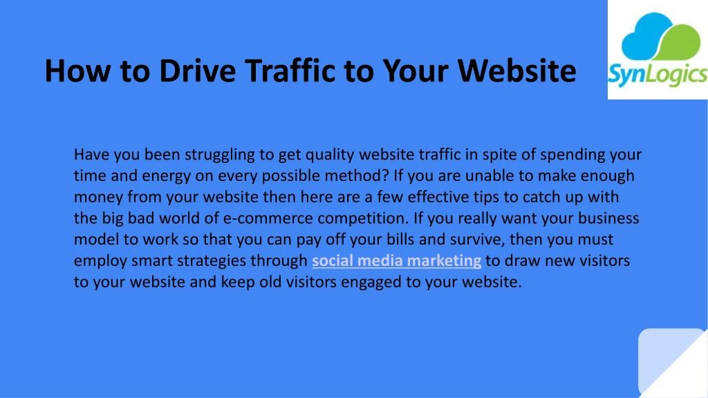how to drive traffic to your website n.