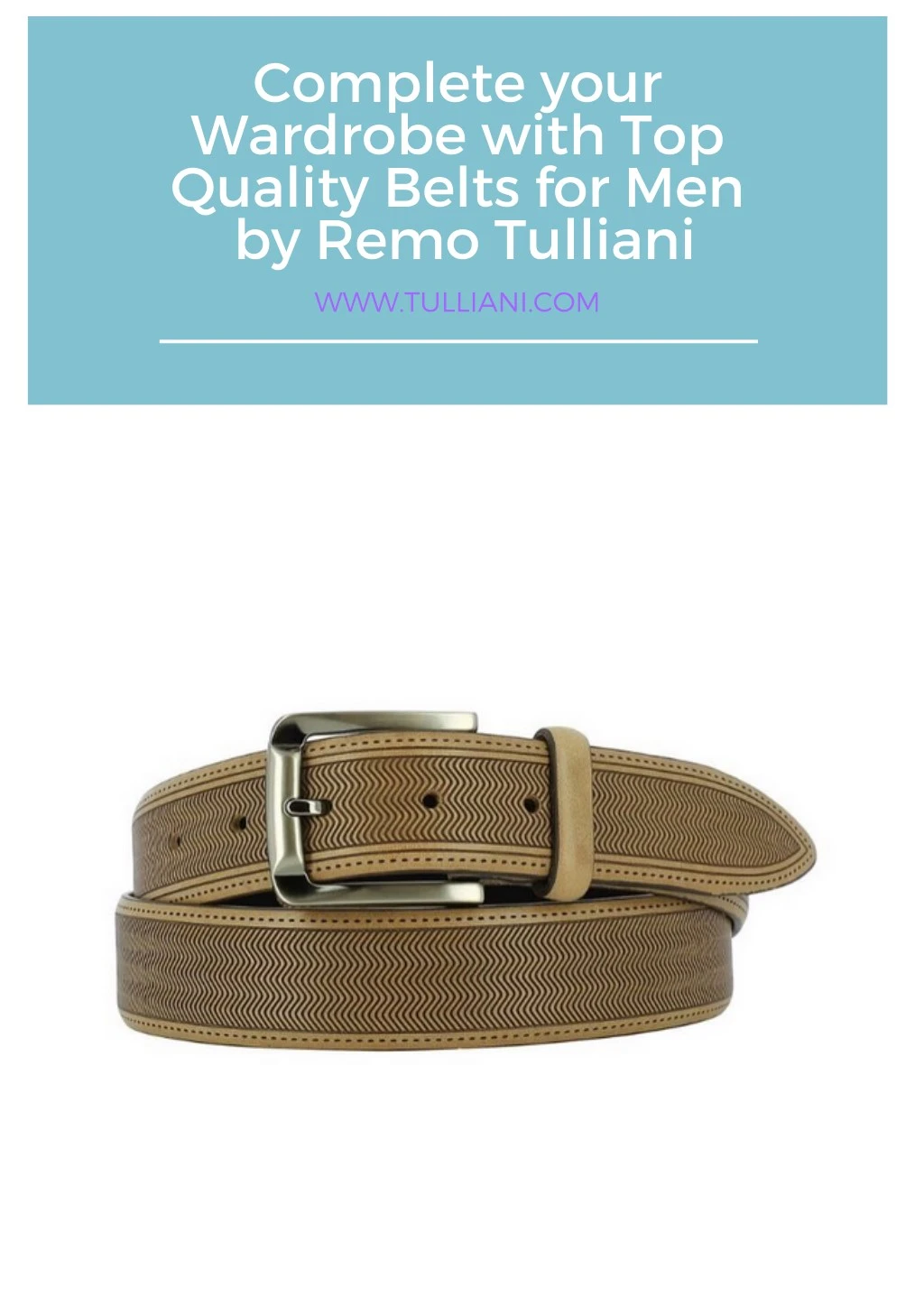 PPT - Complete your Wardrobe with Top Quality Belts for Men by Remo ...