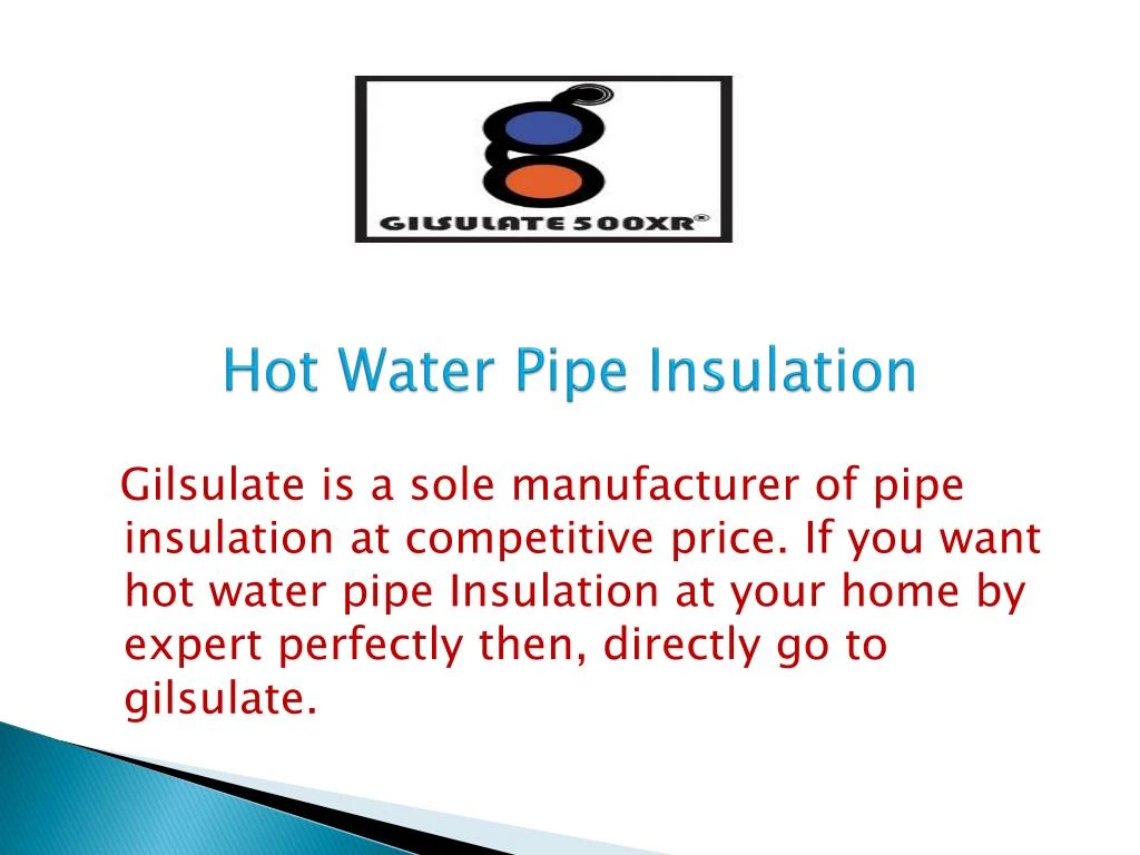 PPT Hot Water Pipe Insulation PowerPoint Presentation, free download