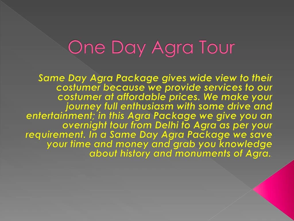 one day agra tour n.