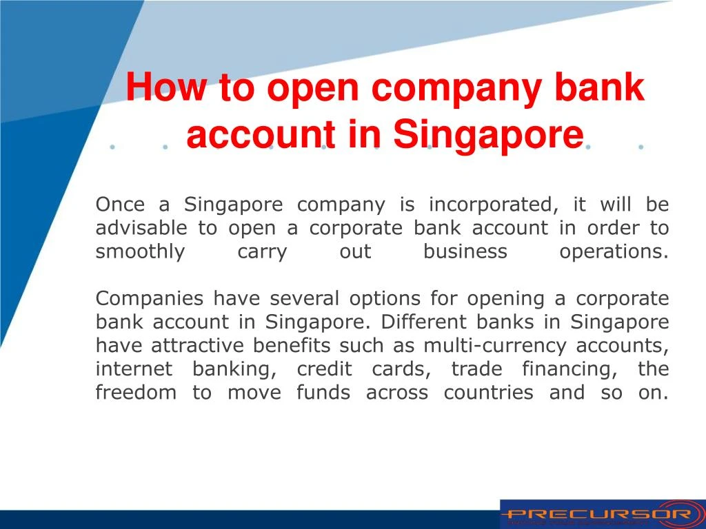 Ppt How To Open Company Bank Account In Singapore Powerpoint - 