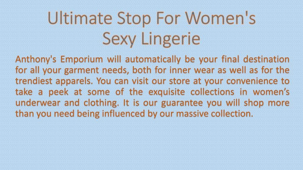 ultimate stop for women s sexy lingerie n.