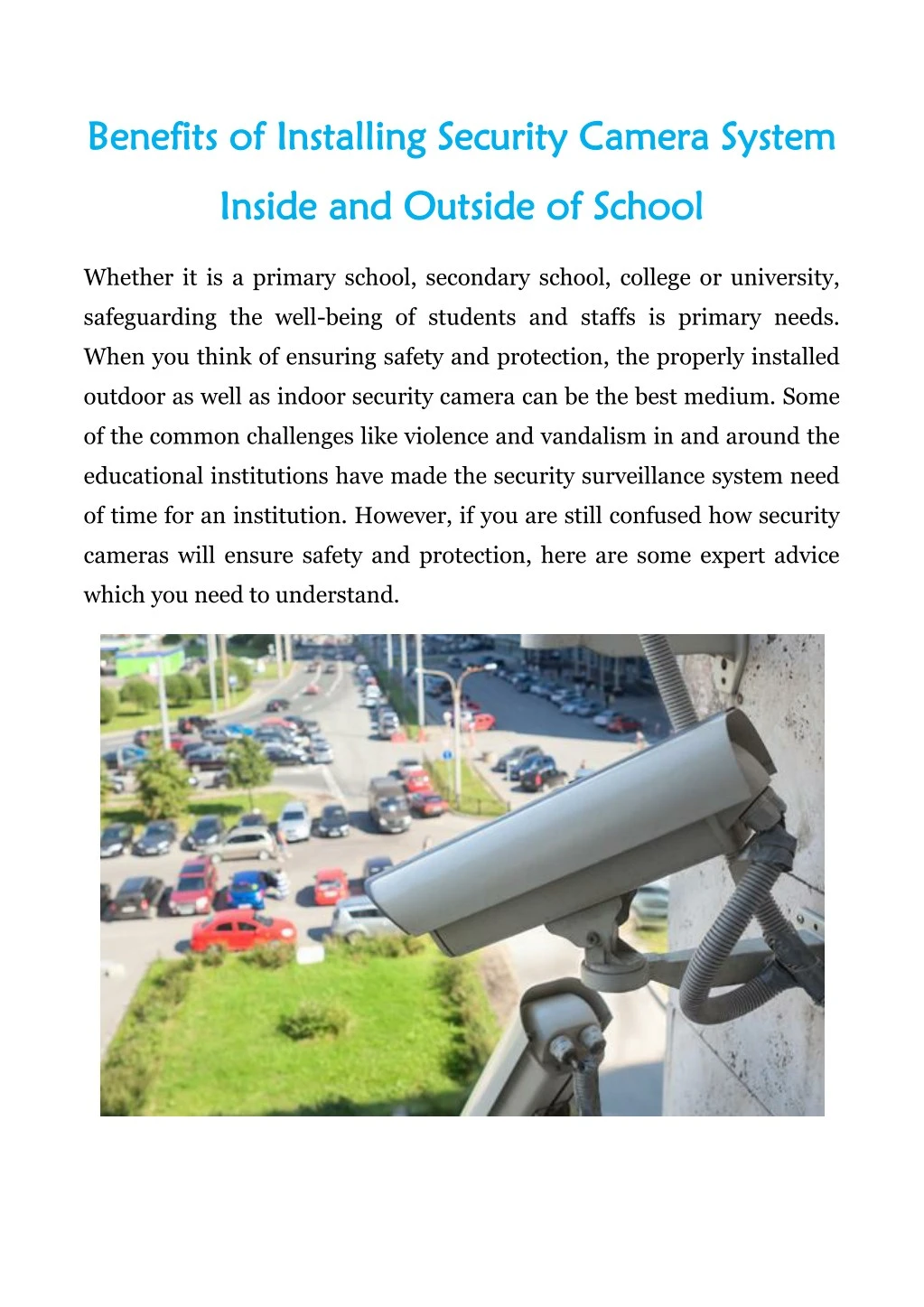 benefits benefits of installing security camera n.
