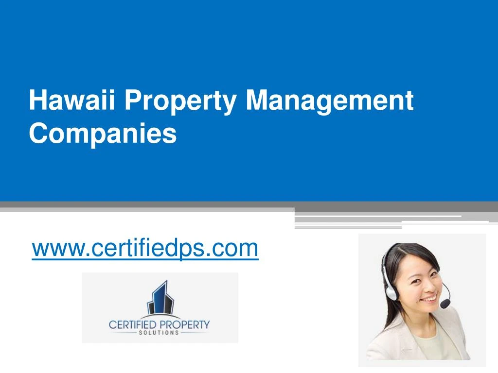 hawaii property management companies n.