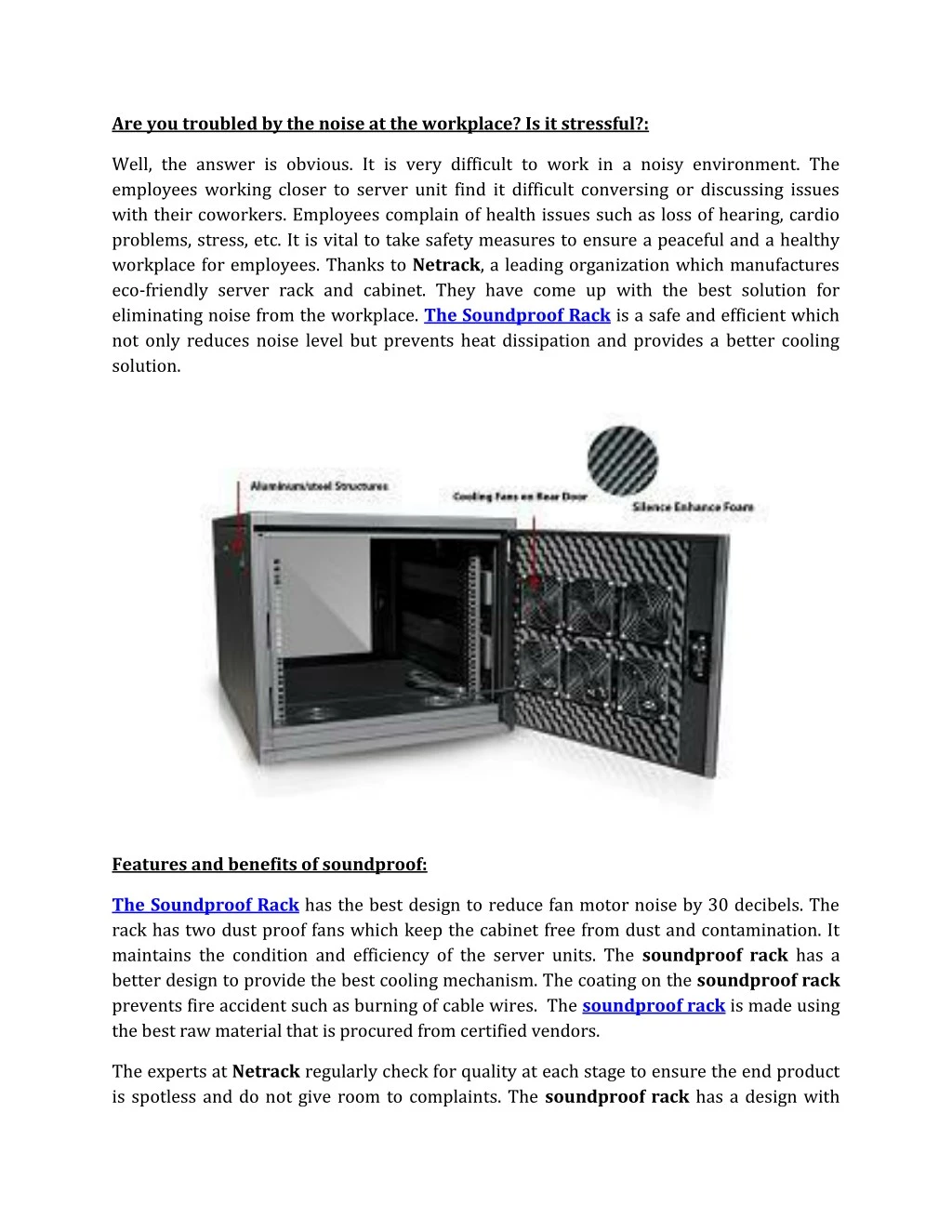 Ppt Soundproof Rack In Netrackindia Powerpoint Presentation