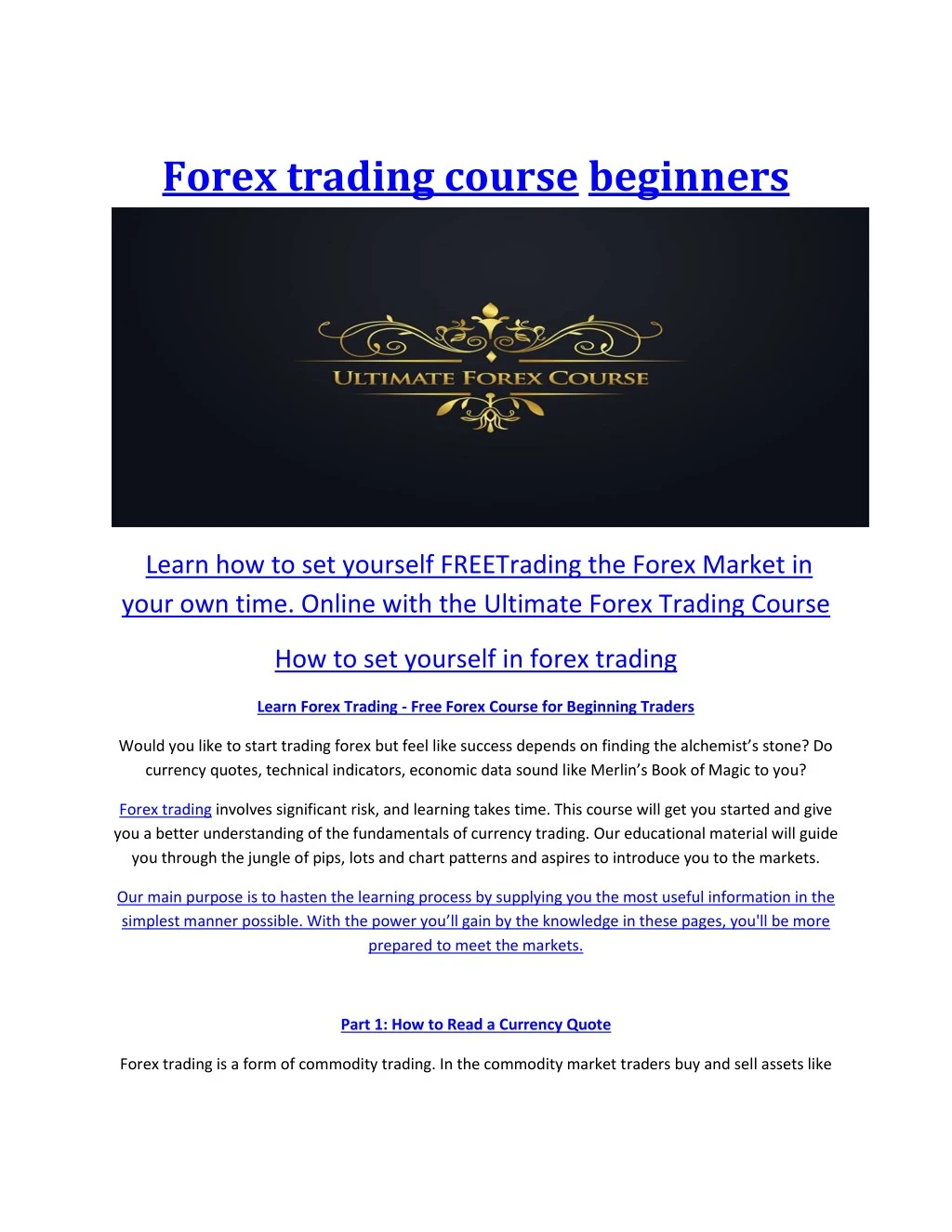 Forex trading for beginners ppt