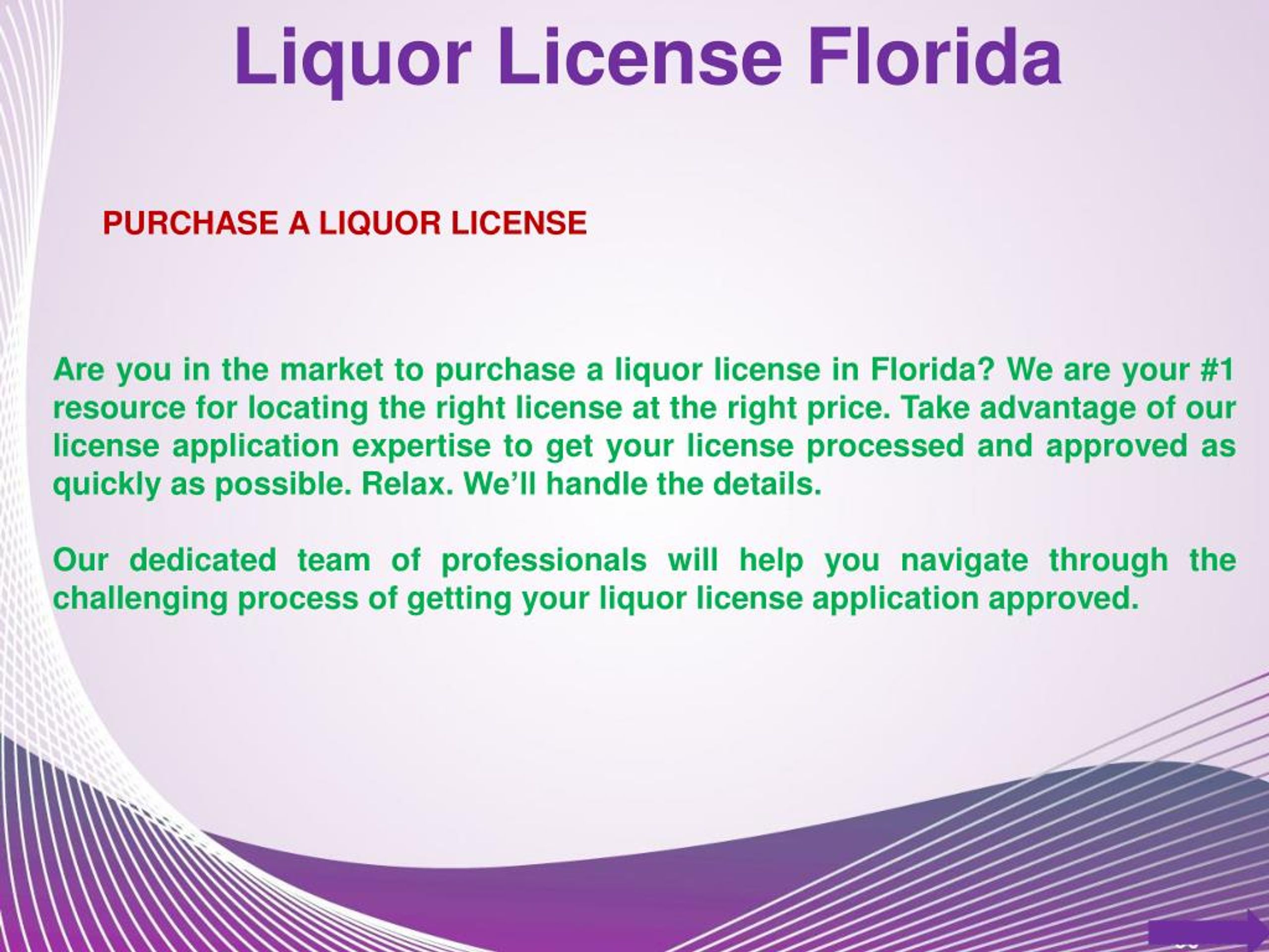 liquor license florida