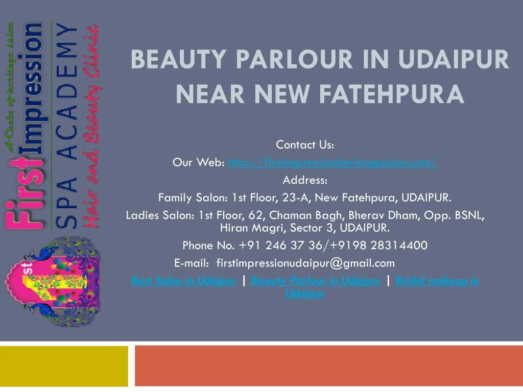 beauty parlour in udaipur near new fatehpura n.
