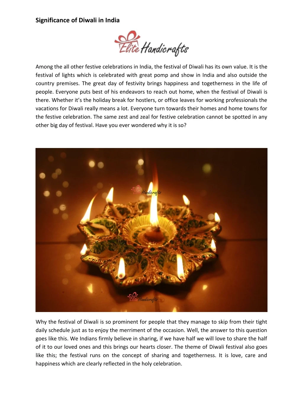 significance of diwali in india n.