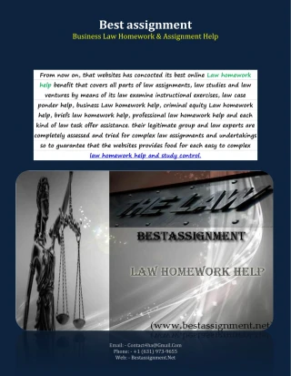 Homework help business law