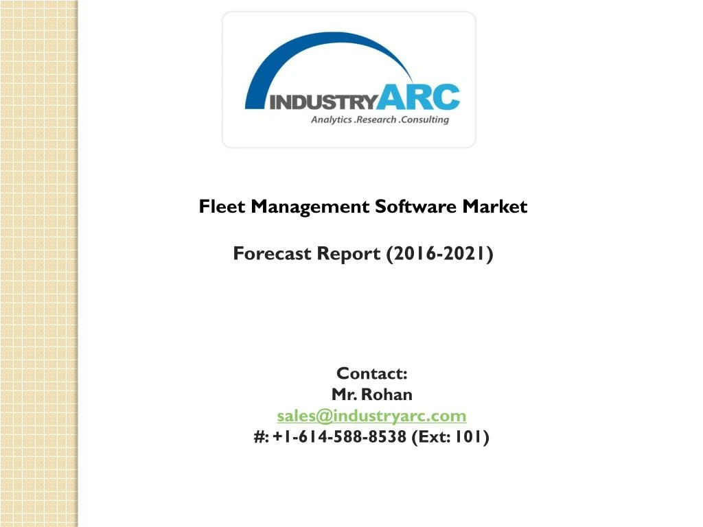 fleet management software market forecast report n.