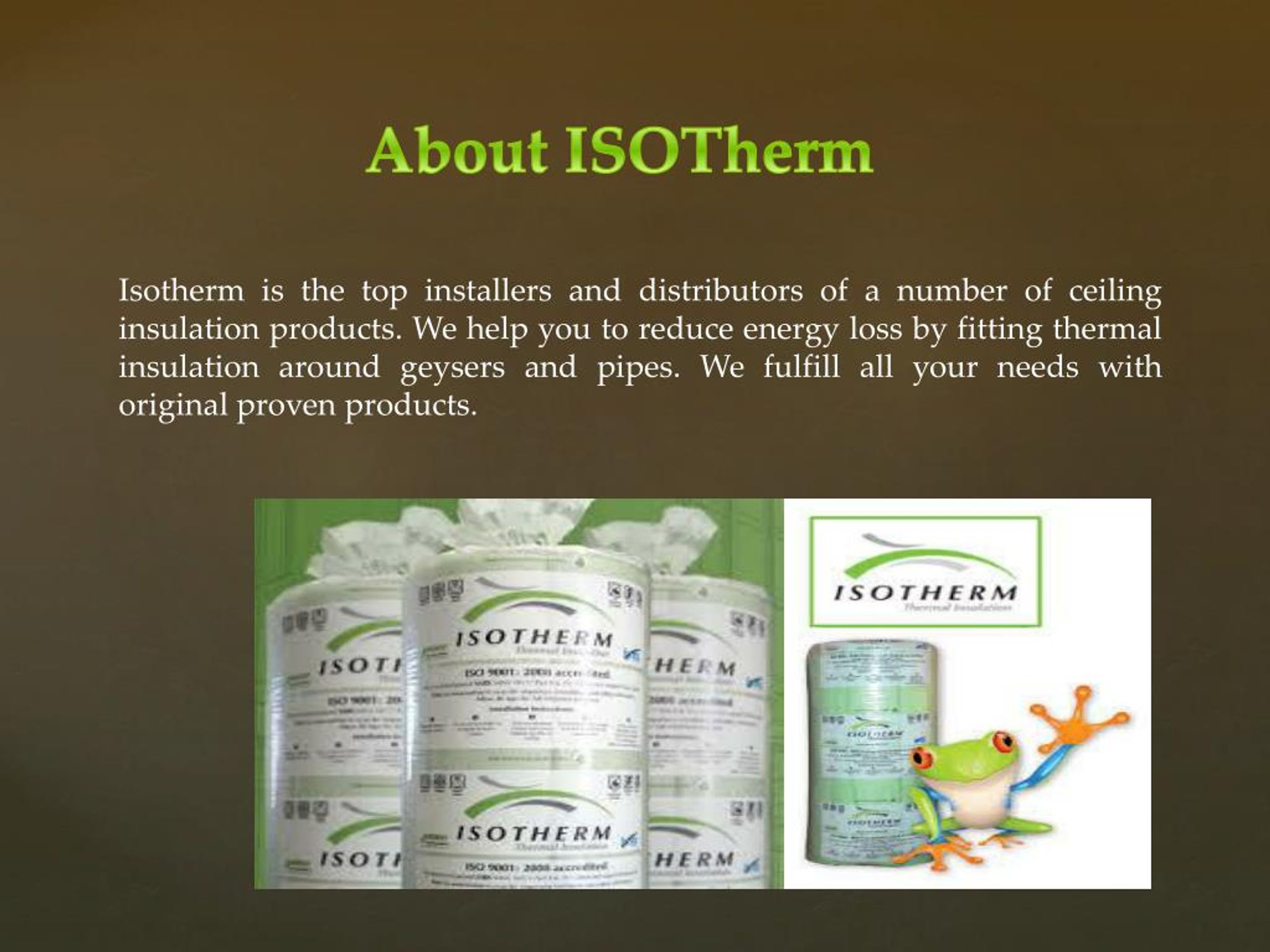 Ppt Eco Roof Insulation Powerpoint Presentation Free Download
