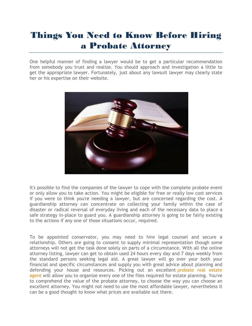 things you need to know before hiring a probate n.
