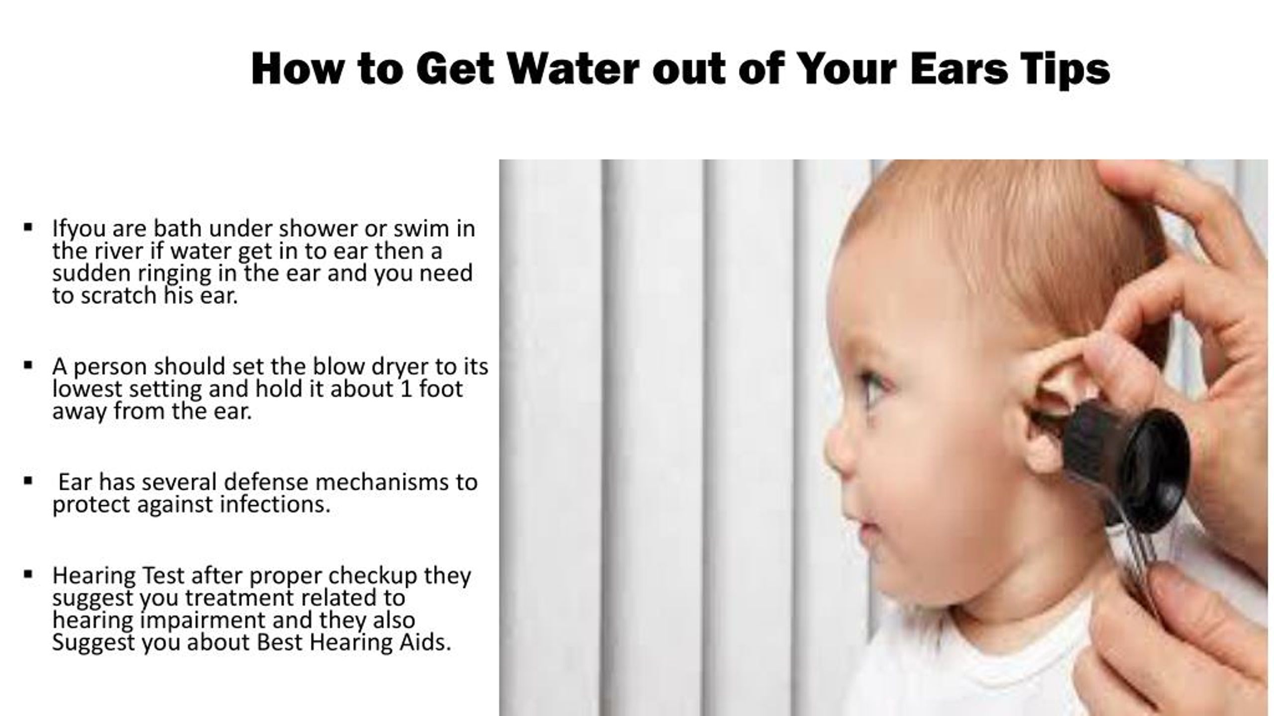 Ppt How To Get Water Out Of Your Ears Powerpoint Presentation Free
