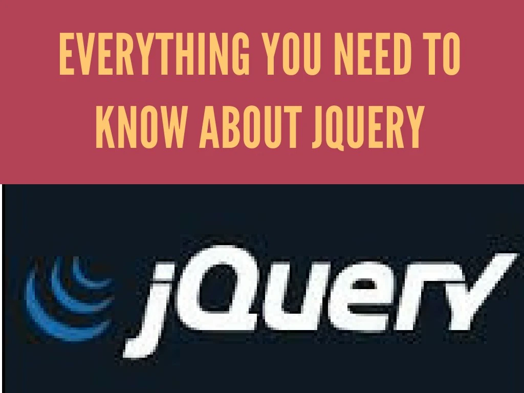 everything you need to know a bout jquery n.