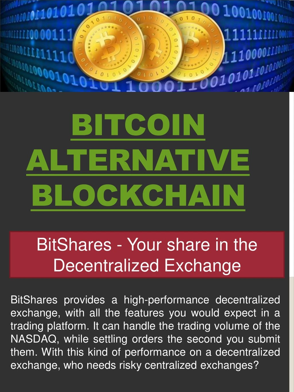 alternative bitcoin