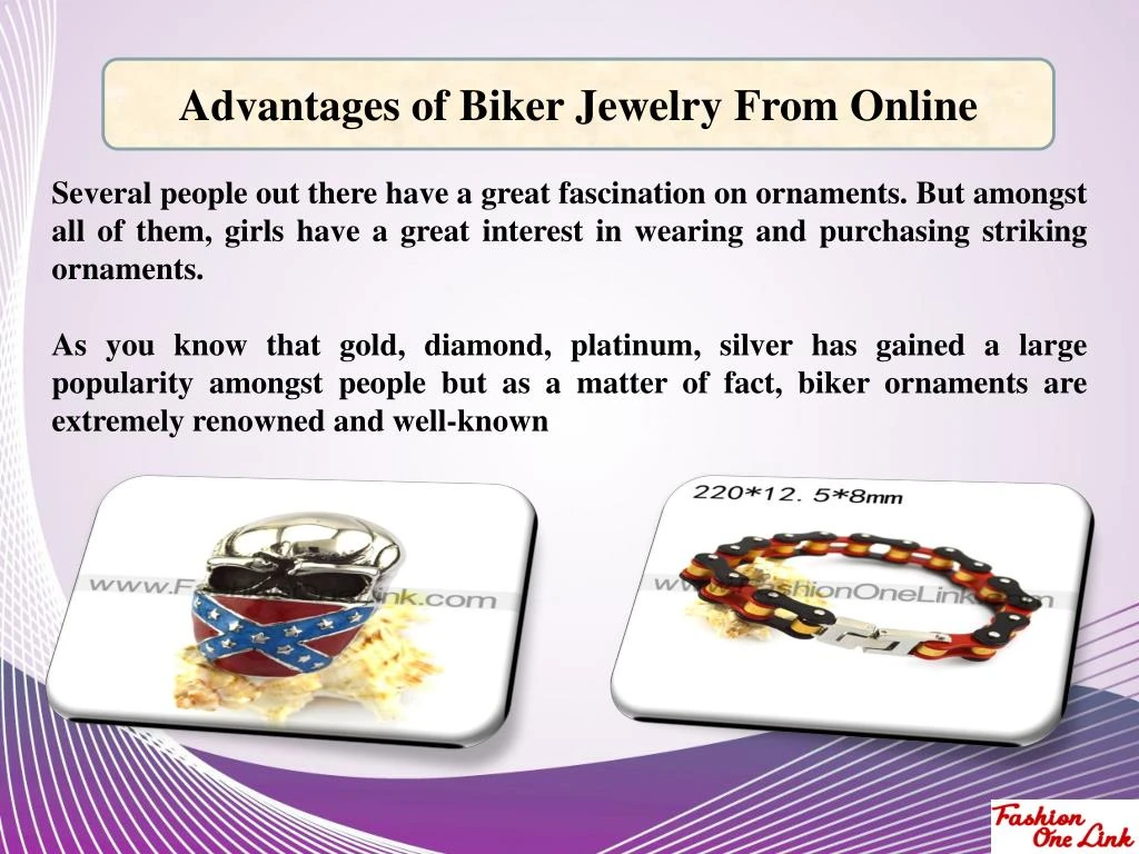 advantages of biker jewelry from online n.
